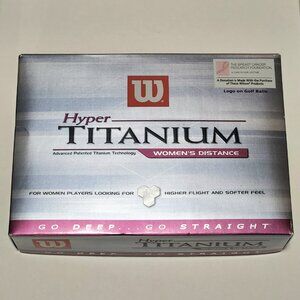 Wilson Hyper Titanium Women's Distance Breast Cancer Ribbon BCRF 12 Golf Balls